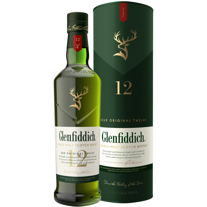 Glenfiddich 12 Y.O. 40% obj.