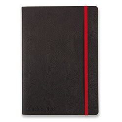 Oxford Black n' Red Business Journal - zápisník - A5, linkovaný, 72 listů
