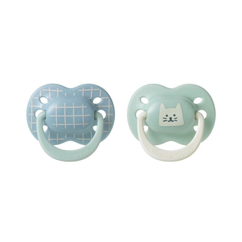 Tommee Tippee Ultimate Fit 0-6m dudlík Boy 2 ks