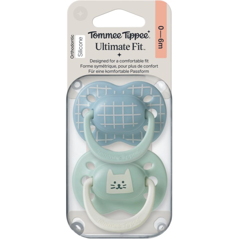Tommee Tippee Ultimate Fit 0-6m dudlík Boy 2 ks