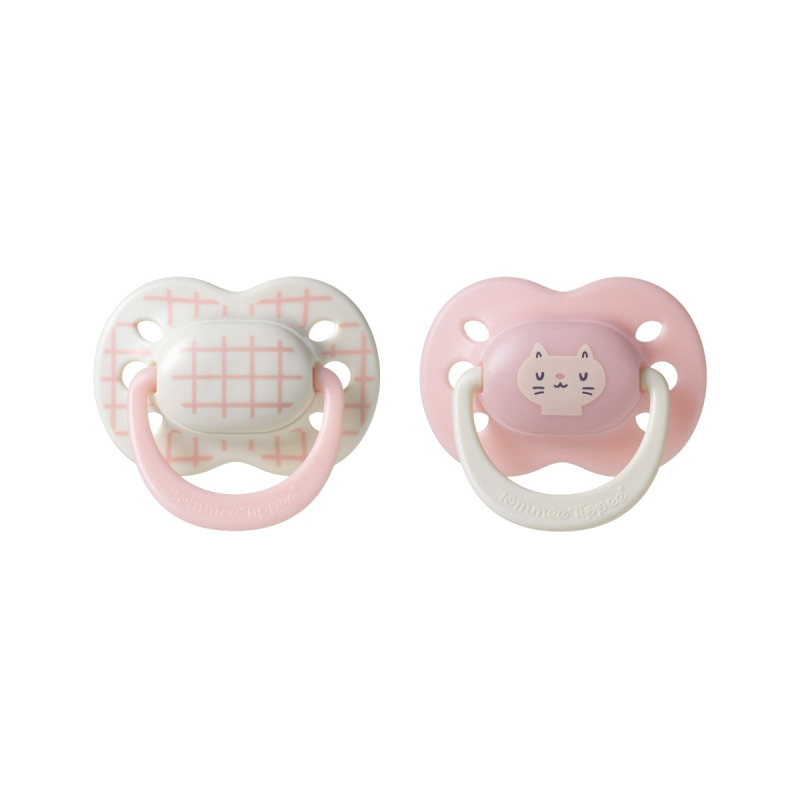 Tommee Tippee Ultimate Fit 0-6m dudlík Girl 2 ks