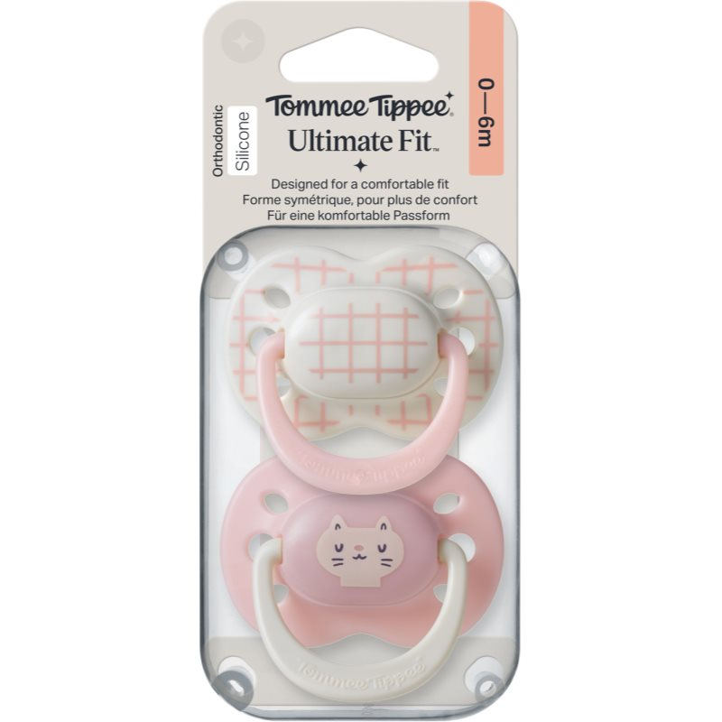 Tommee Tippee Ultimate Fit 0-6m dudlík Girl 2 ks