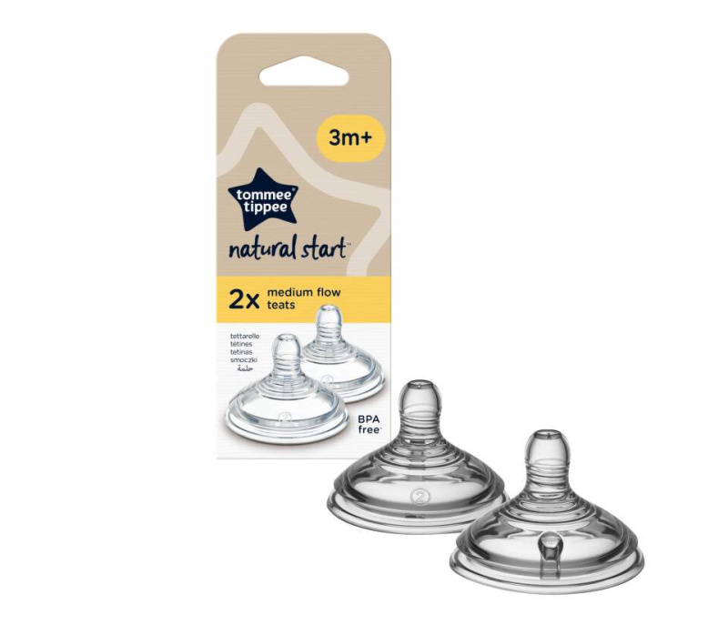 Tommee Tippee Náhradní savičky C2N střední průtok 3+ 2ks