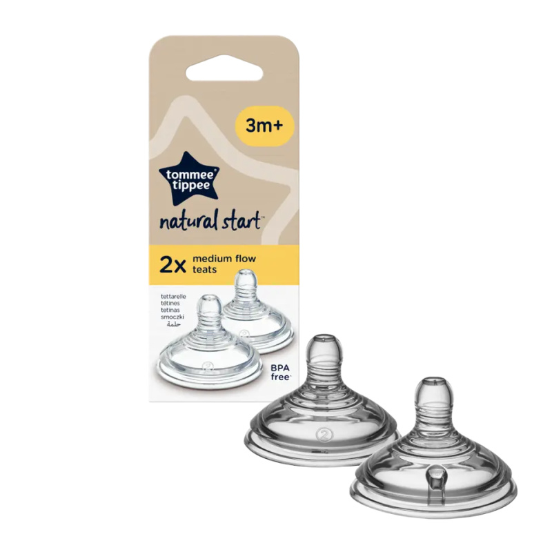 Tommee Tippee Náhradní savičky C2N střední průtok 3+ 2ks