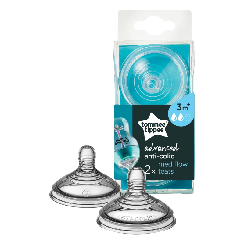 Tommee Tippee Náhradní savičky C2N střední průtok 3+ 2ks