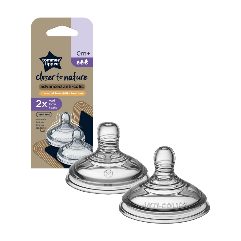Tommee Tippee Náhradní savičky C2N hustá strava 6+ 2ks