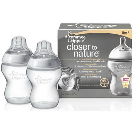 Tommee Tippee Kojenecká láhev C2N, 2ks 260ml, 0+m