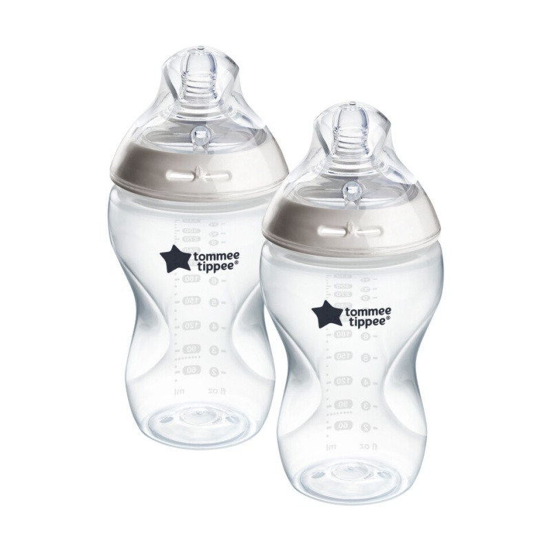 Tommee Tippee Natural Start Anti-Colic samosterilizační kojenecká láhev Medium Flow 3 m+ 2x340 ml