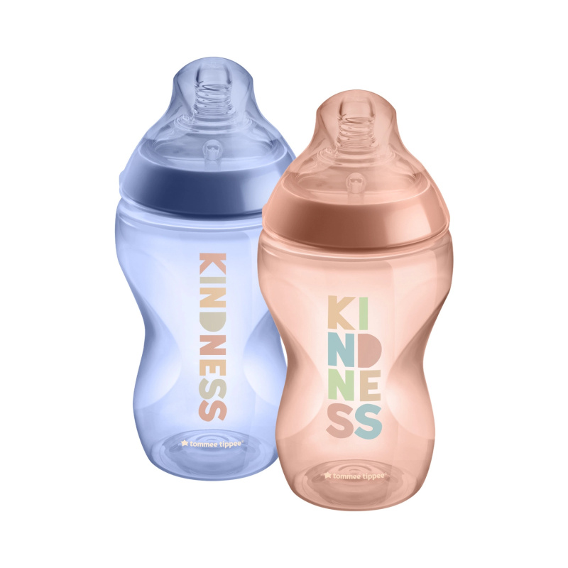 Tommee Tippee Natural Start Anti-Colic samosterilizační kojenecká láhev Nature Medium Flow 3 m+ 2x340 ml