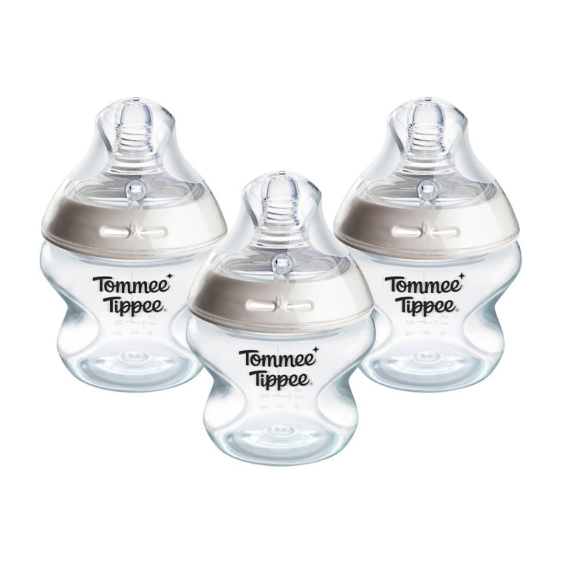 Tommee Tippee Natural Start Anti-Colic samosterilizační kojenecká láhev Slow Flow 0m+ 3x150 ml