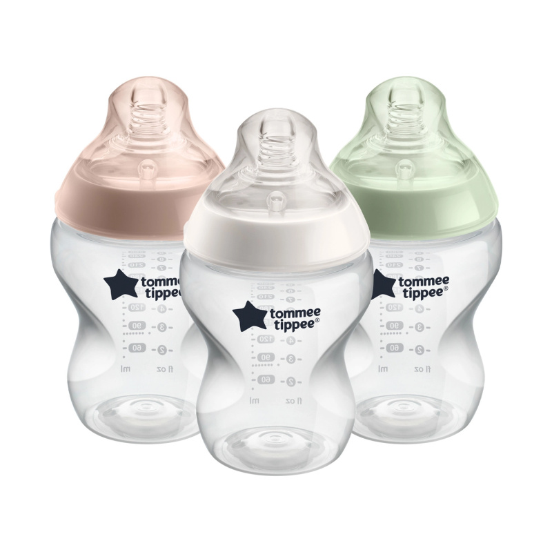 Tommee Tippee Natural Start Anti-Colic samosterilizační kojenecká láhev Slow Flow 0m+ 3x260 ml