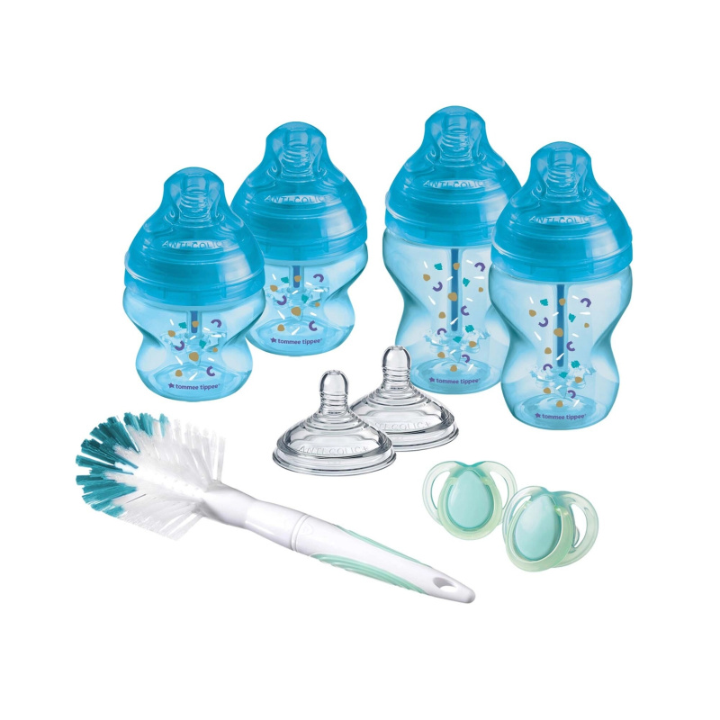 Tommee Tippee set kojeneckých lahví advanced Anti Colic smíšené velikosti 9ks modrá