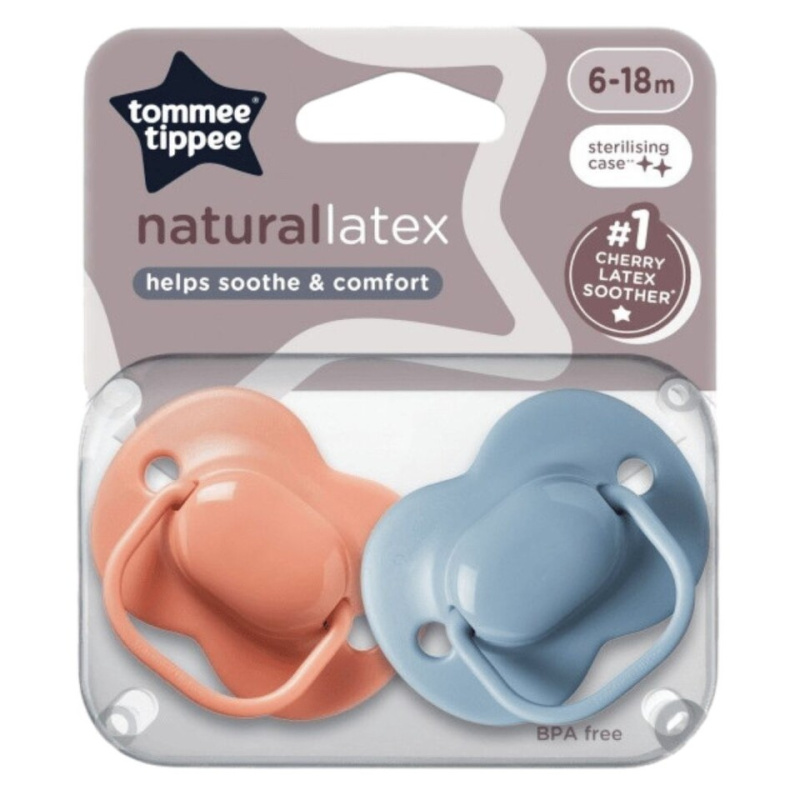 Tommee Tippee Cherry Latex 6-18 m dudlík 2 ks
