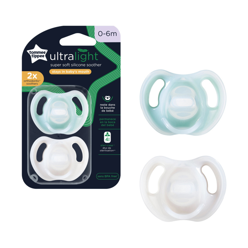 Tommee Tippee Ultra-light Closer to Nature dudlík 0-6 m 2 ks
