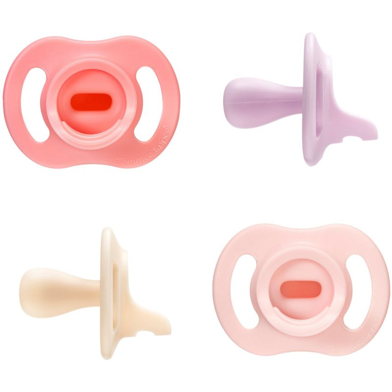 Tommee Tippee Ultra Light Stay Put 0-6 m dudlík Girl 4 ks