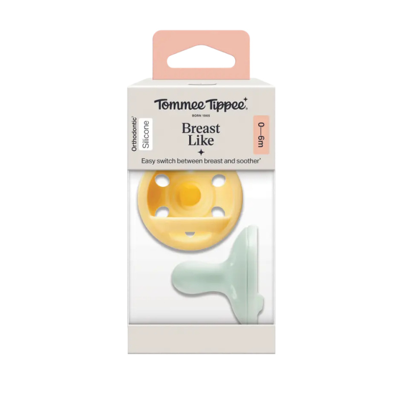 Tommee Tippee Breast-like 0-6 m dudlík 2 ks