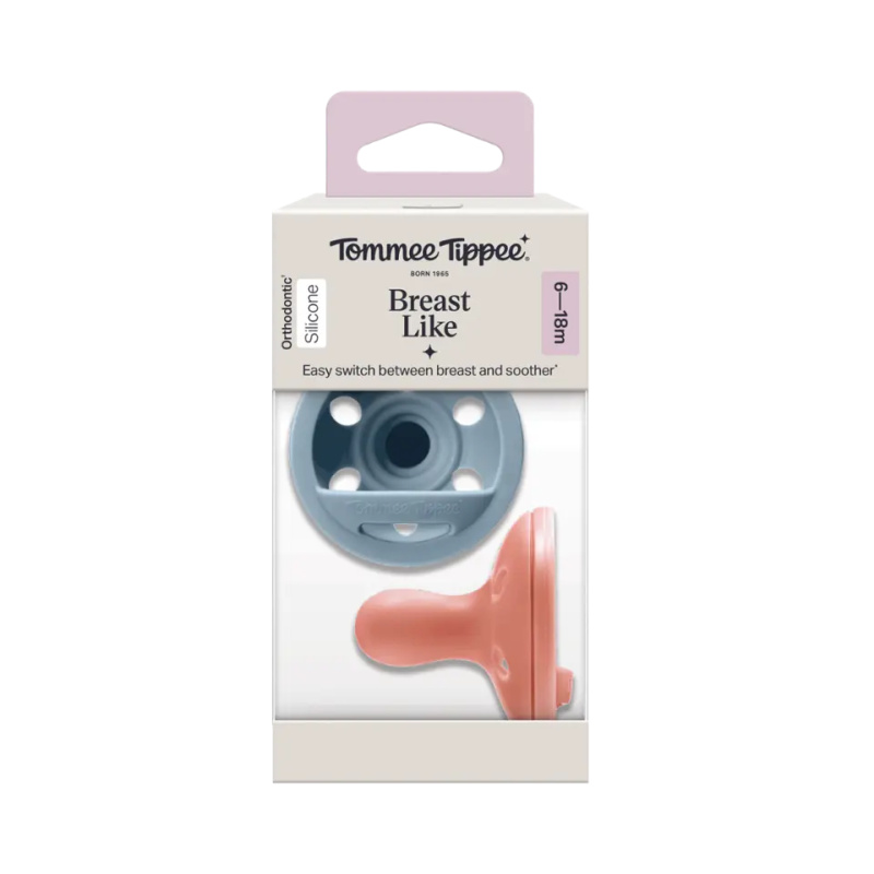 Tommee Tippee Breast-like 6-18 m dudlík 2 ks