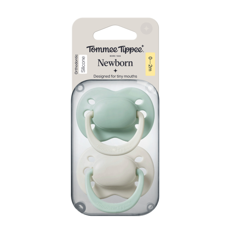 Tommee Tippee Silikonový dudlík Newborn Boy 0-2m 2 ks více barevných variant