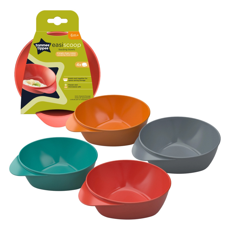 Tommee Tippee Misky pro snadné nabírání Explora 4 ks