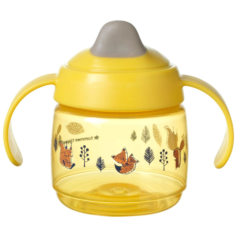 Tommee Tippee Superstar 4m+ netekoucí hrnek pro děti Yellow 190 ml