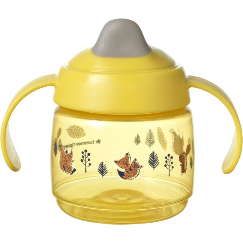 Tommee Tippee Superstar 4m+ netekoucí hrnek pro děti Yellow 190 ml