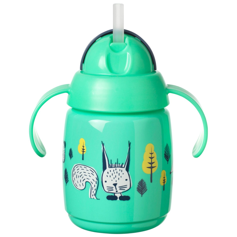 Tommee Tippee Superstar Straw Cup hrnek s brčkem pro děti 6m+ 300 ml