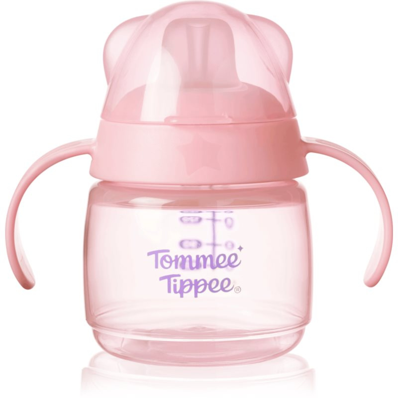 Tommee Tippee Netekoucí hrneček s hubičkou Transition 4m+ 150 ml růžový