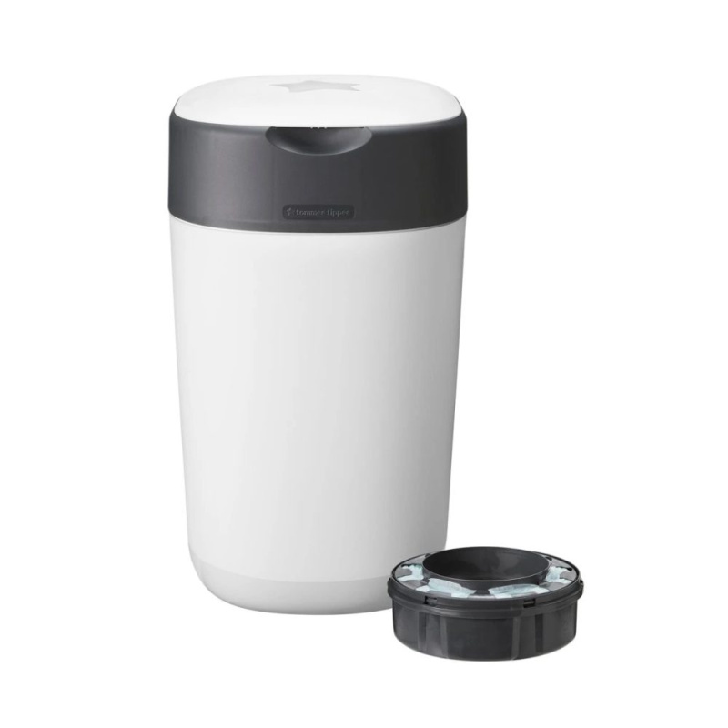 Tommee Tippee Twist & Click White koš na pleny + kazeta do koše 1 ks