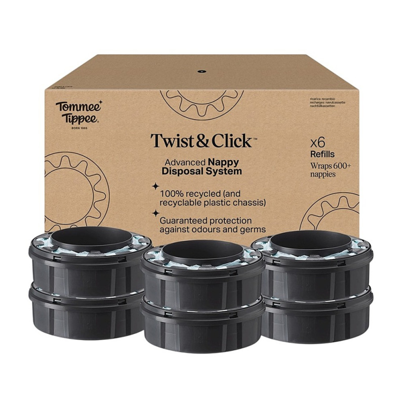 Tommee Tippee Twist & Click náhradní kazeta 6 ks