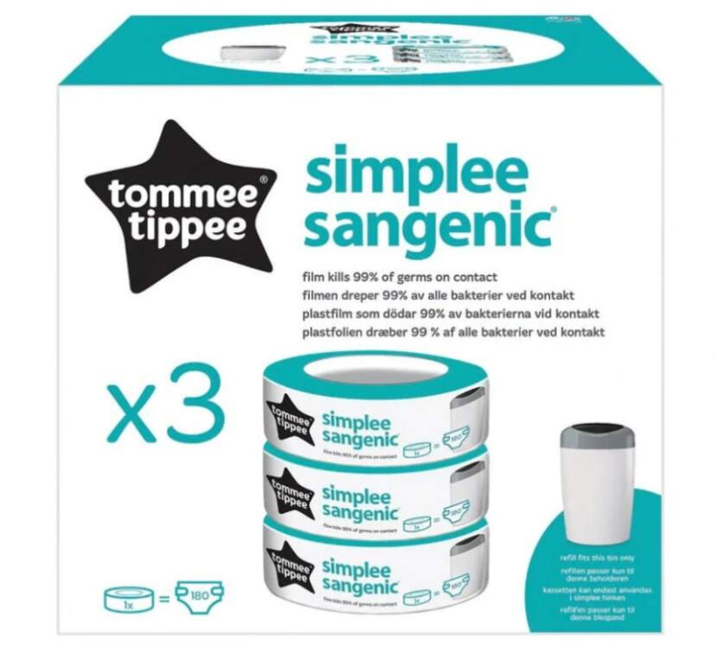 Tommee Tippee Simplee náhradní kazeta 3 ks