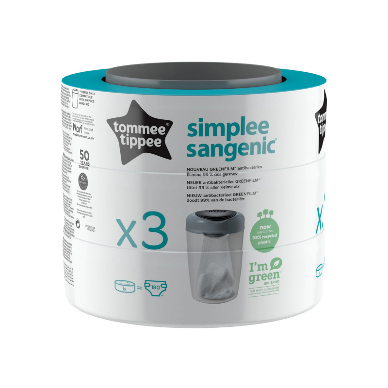 Tommee Tippee Simplee náhradní kazeta 3 ks