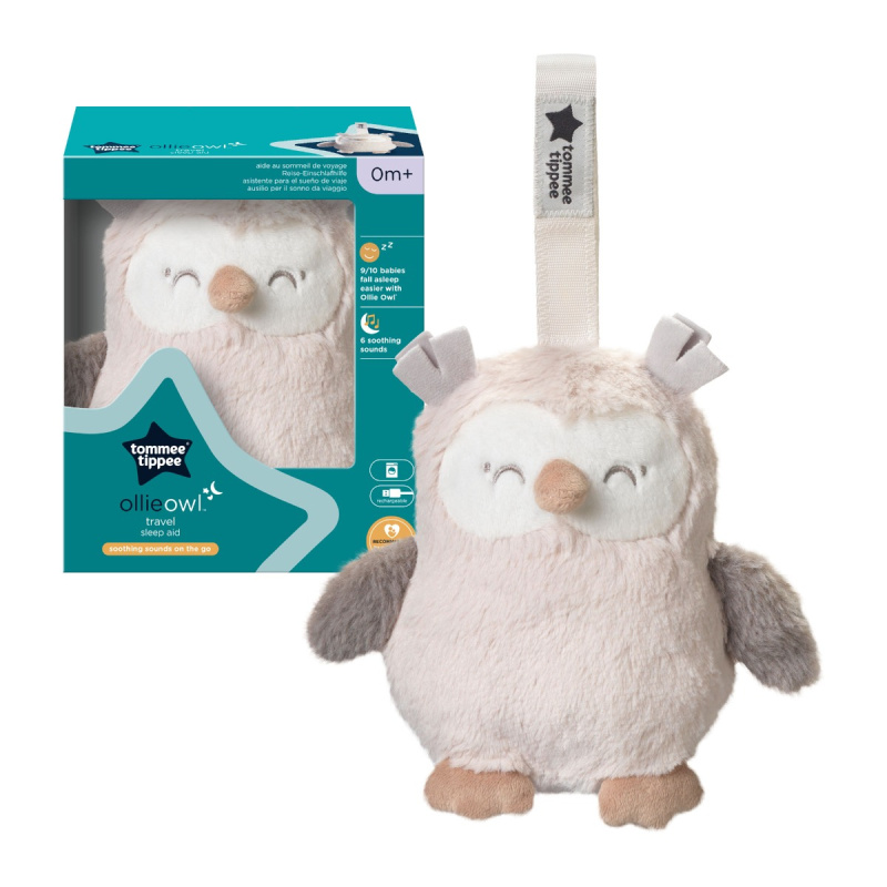 Tommee Tippee Grofriend Ollie the Owl kontrastní závěsná hračka s melodií 1 ks