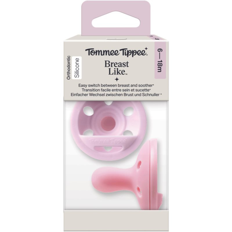 Tommee Tippee Breast-like 6-18 m dudlík Girl 2 ks