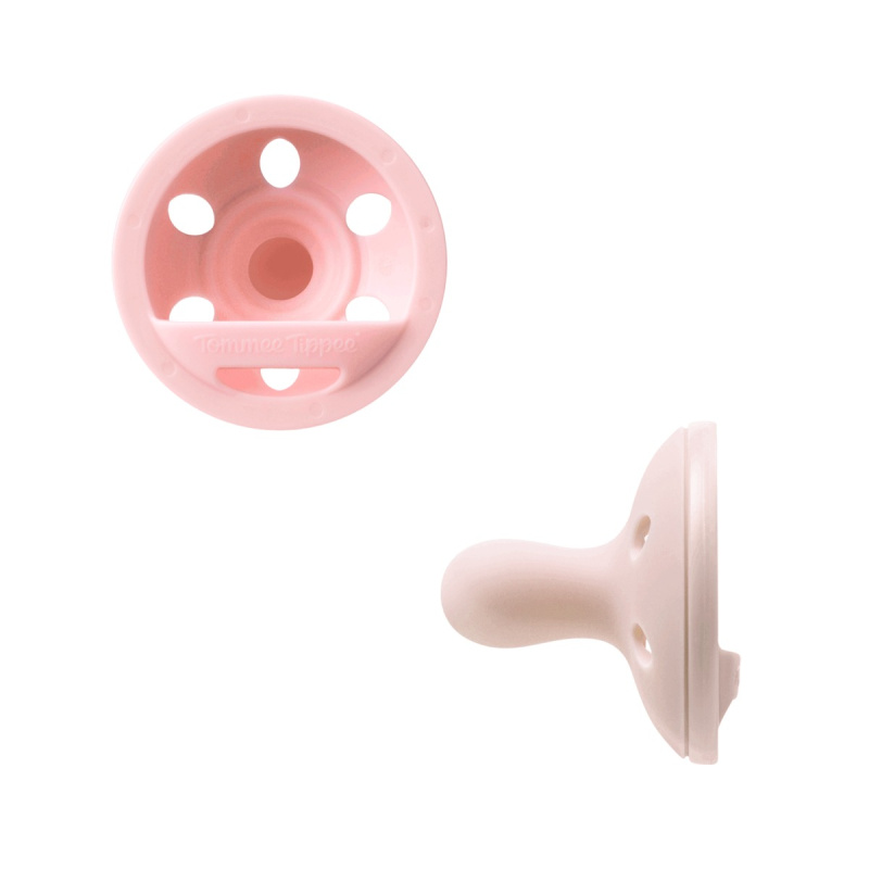 Tommee Tippee Breast-like silikonový dudlík 0-6m, Girl 2 ks růžová