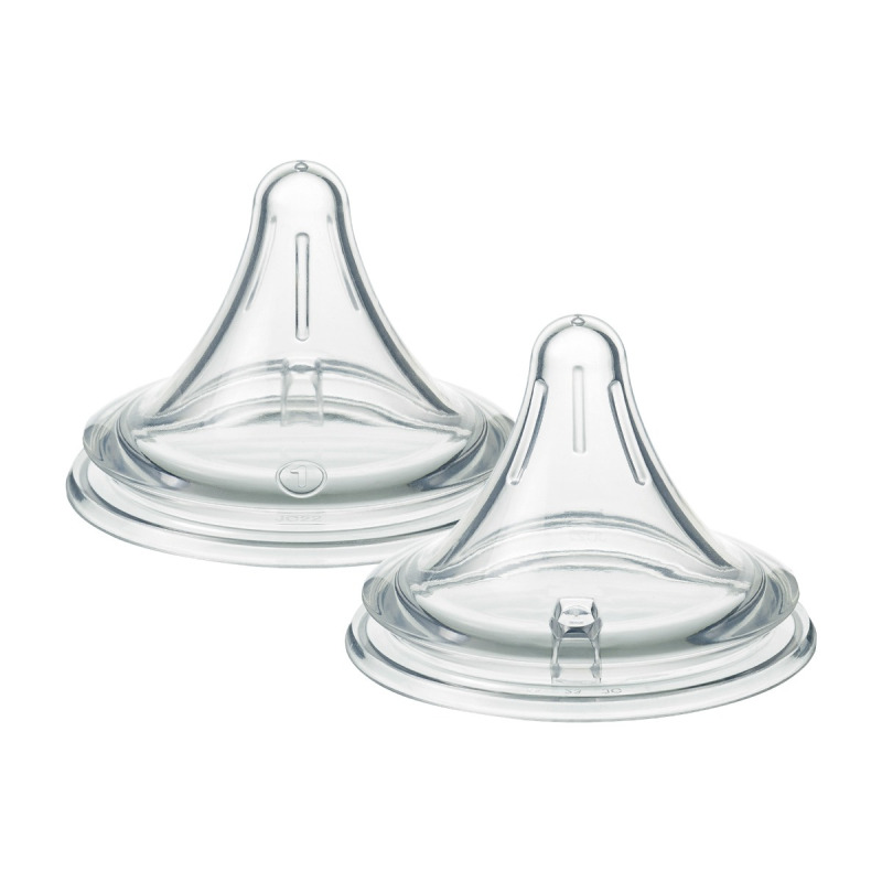 Tommee Tippee Natural Start Deep Latch Teats trojúhelníková savička na lahev pomalý průtok 2 ks