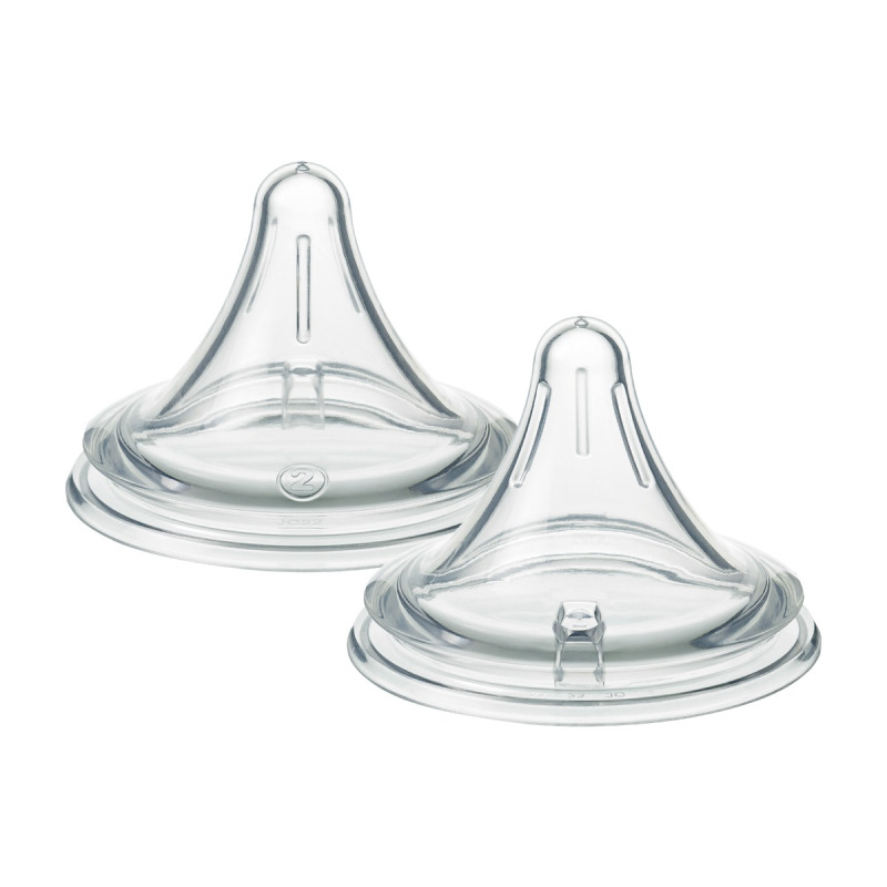 Tommee Tippee Natural Start Deep Latch Teats trojúhelníková savička na lahev střední průtok 2 ks