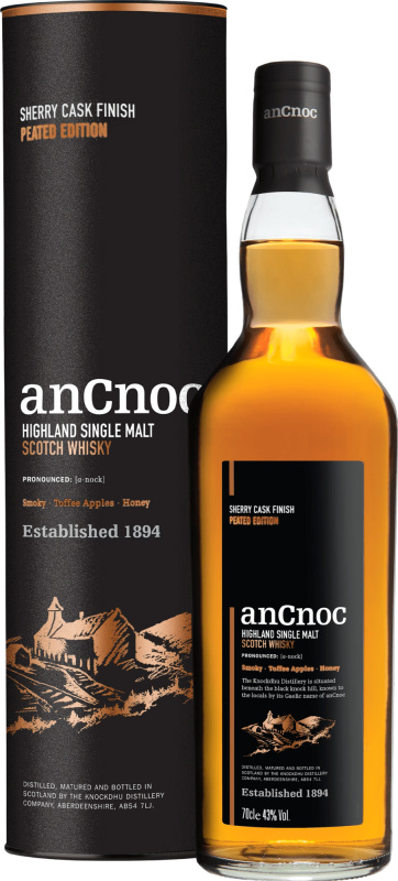 AnCnoc Sherry Cask Peated Edition 43% 0,7l