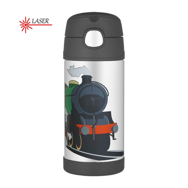 THERMOS Dětská termoska s brčkem - vlak 0,355