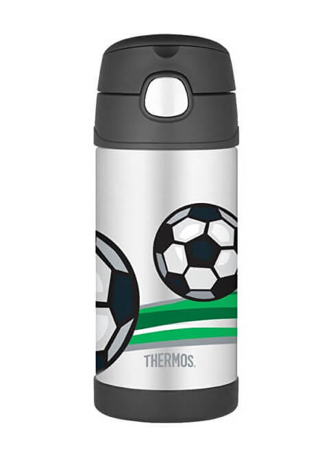 THERMOS Dětská termoska s brčkem - fotbal 0,355