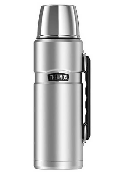 THERMOS Termoska na nápoje s madlem - nerez 1,2