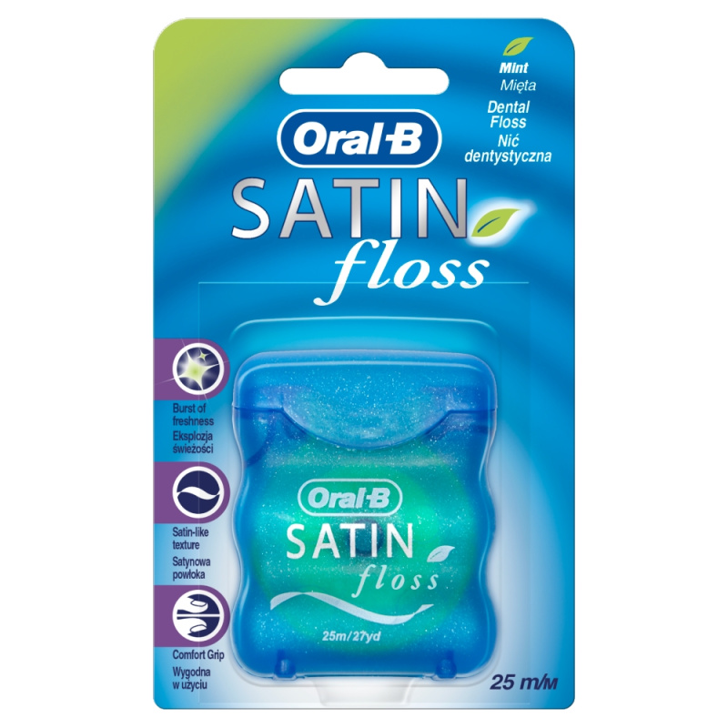Oral B Satin Floss dentální nit příchuť Menthol 25 m