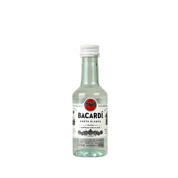Bacardi Carta Blanca Mini 37,5% 0,05l