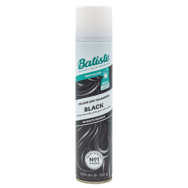 Batiste Colour Dry Shampoo Black suchý šampon pro tmavé vlasy 200 ml