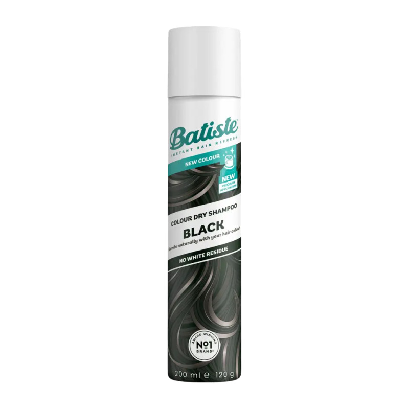 Batiste Colour Dry Shampoo Black suchý šampon pro tmavé vlasy 200 ml