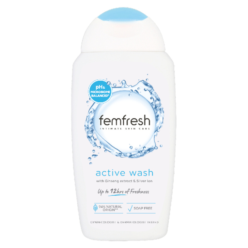 Femfresh Active velmi jemná mycí emulze na intimní hygienu 250 ml