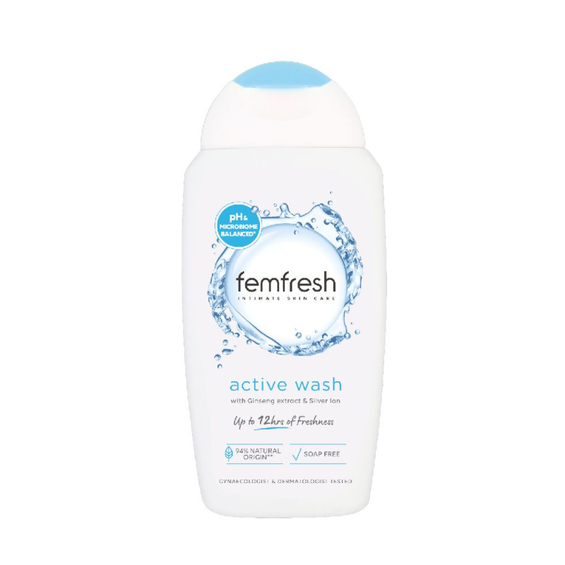Femfresh Active velmi jemná mycí emulze na intimní hygienu 250 ml
