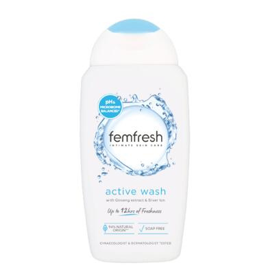 Femfresh Active velmi jemná mycí emulze na intimní hygienu 250 ml