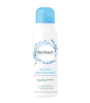 FEMFRESH Intimní deodorant Active s ionty stříbra 125 ml