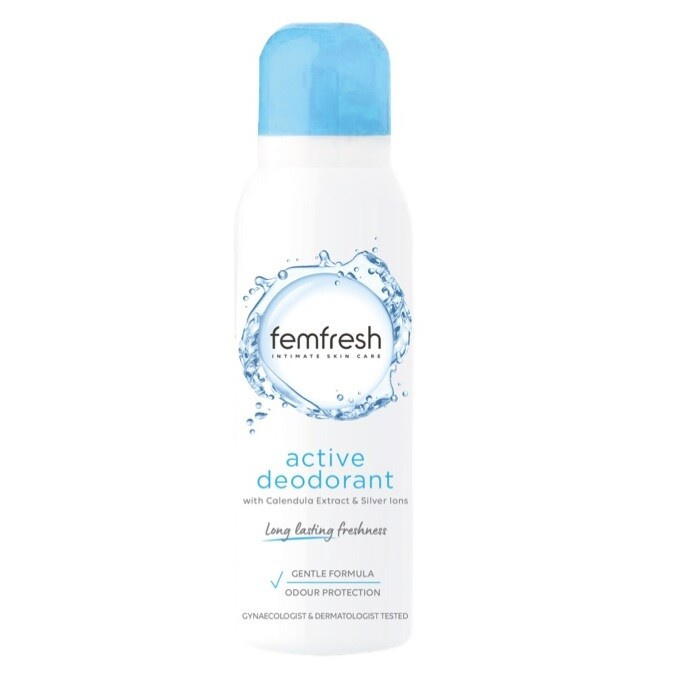 FEMFRESH Intimní deodorant Active s ionty stříbra 125 ml