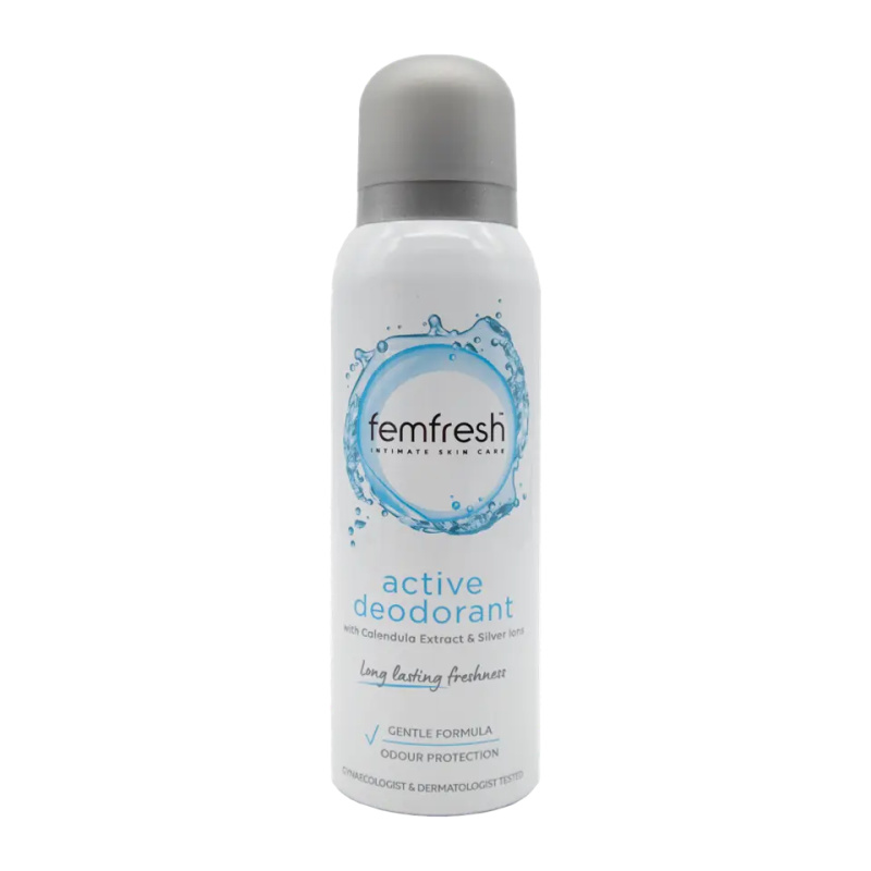 FEMFRESH Intimní deodorant Active s ionty stříbra 125 ml